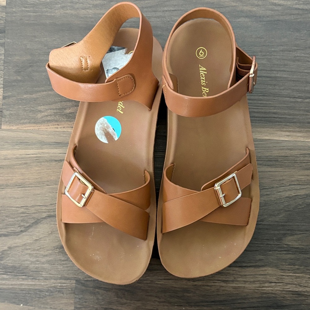 Tan sandals
